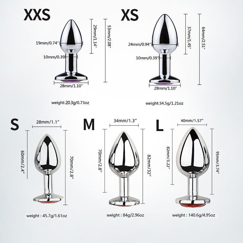 BUTT PLUG KIM LOẠI CHUÔI TRÒN
