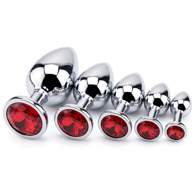 BUTT PLUG KIM LOẠI CHUÔI TRÒN 5 SIZE