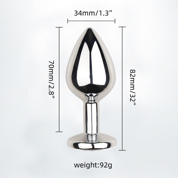 BUTT PLUG KIM LOẠI CHUÔI TRÒN 5 SIZE