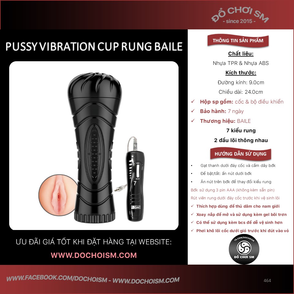 PUSSY VIBRATION CUP RUNG BAILE