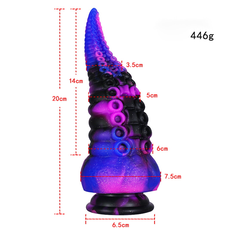 DILDO SILICON OMBRE VÒI BẠCH TUỘC JUCHI