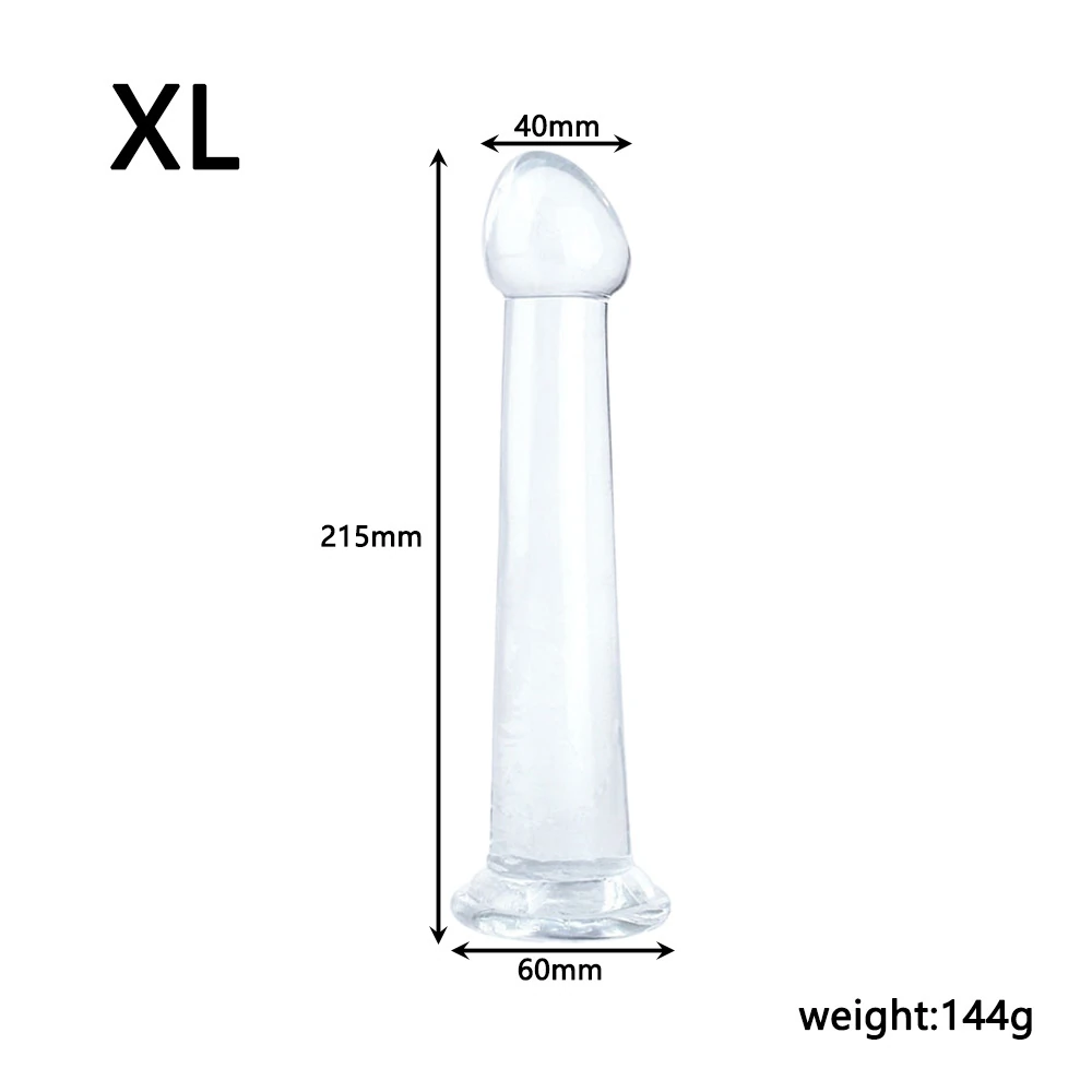 DILDO TRẮNG TRONG SUỐT TPE YF