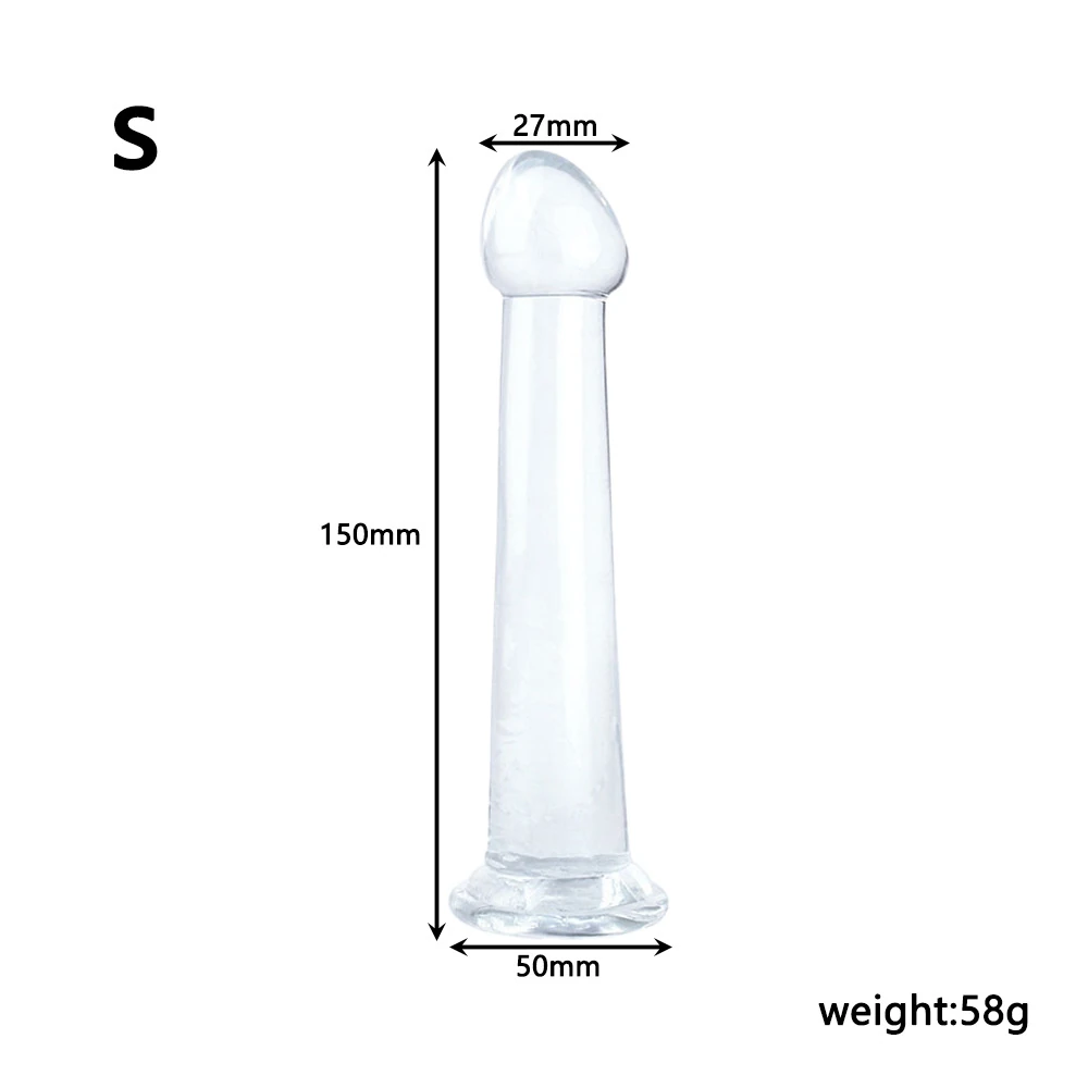 DILDO TRẮNG TRONG SUỐT TPE YF