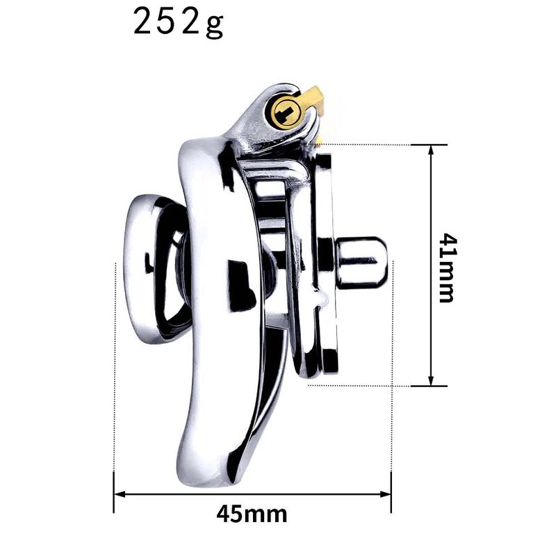 KHÓA MINI KIM LOẠI DILDO SILICON 402