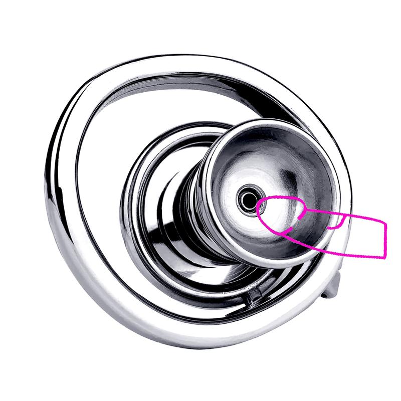 KHÓA MINI KIM LOẠI DILDO SILICON 402