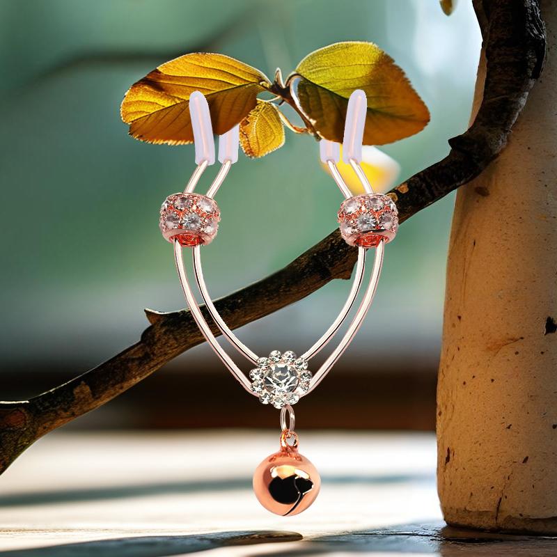 KẸP CHUÔNG MÔI BÉ ROSE GOLD