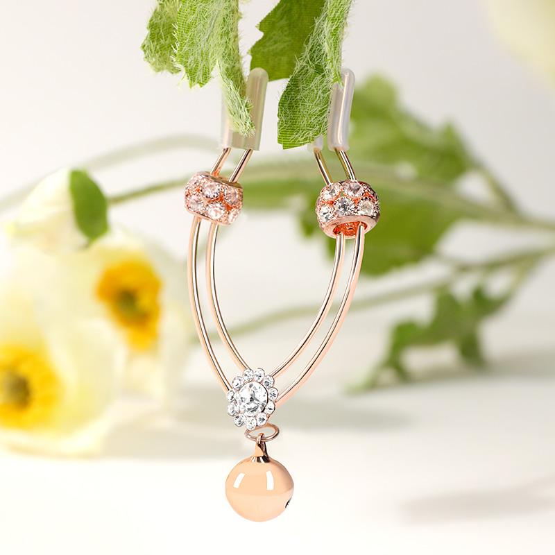 KẸP CHUÔNG MÔI BÉ ROSE GOLD