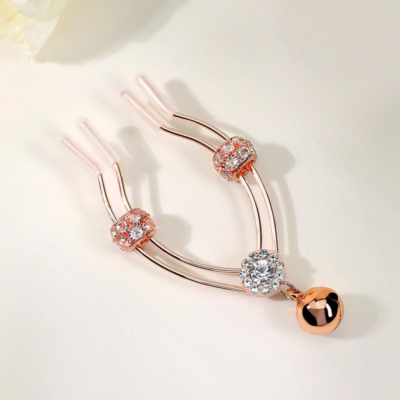 KẸP CHUÔNG MÔI BÉ ROSE GOLD
