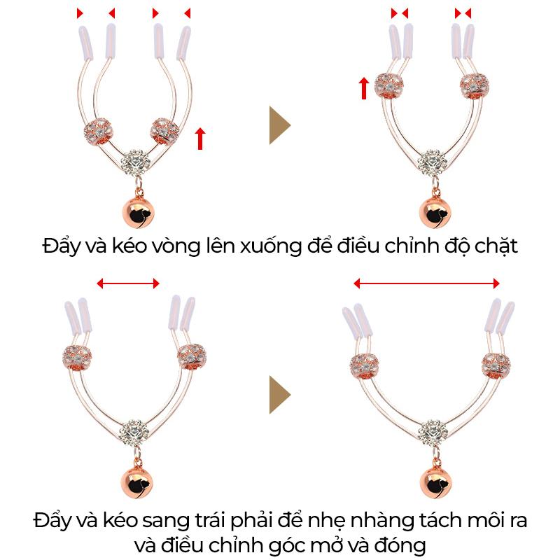 KẸP CHUÔNG MÔI BÉ ROSE GOLD