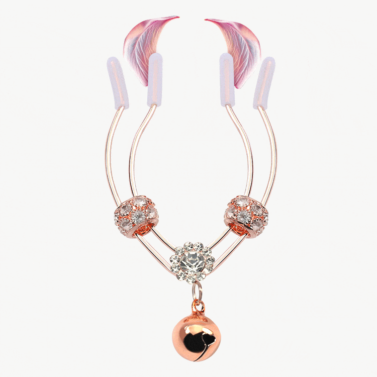 KẸP CHUÔNG MÔI BÉ ROSE GOLD