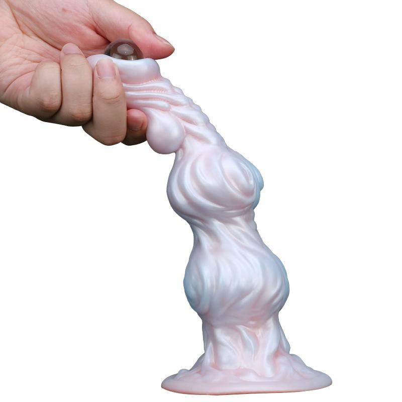 ANAL PLUG SILICON RỒNG TRẮNG 1 MẮT