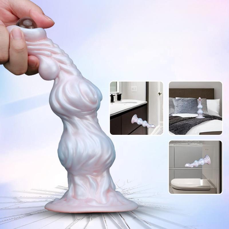 ANAL PLUG SILICON RỒNG TRẮNG 1 MẮT