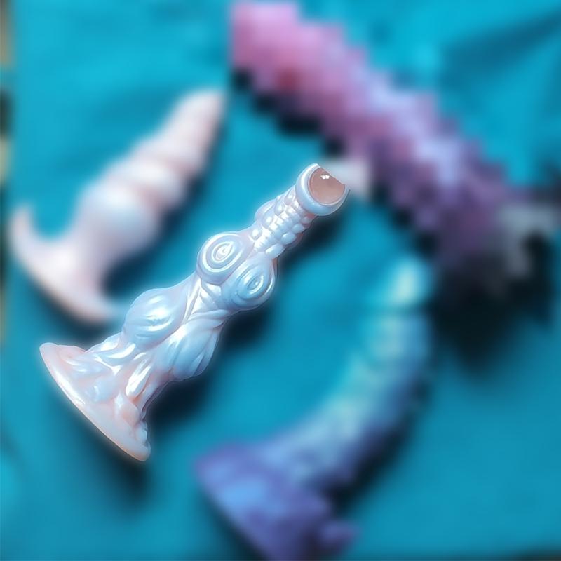 ANAL PLUG SILICON RỒNG TRẮNG 1 MẮT