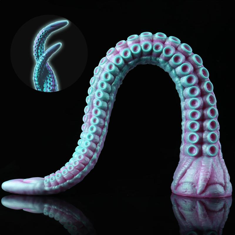 DILDO SILICON XÚC TU BẠCH TUỘC WUQI