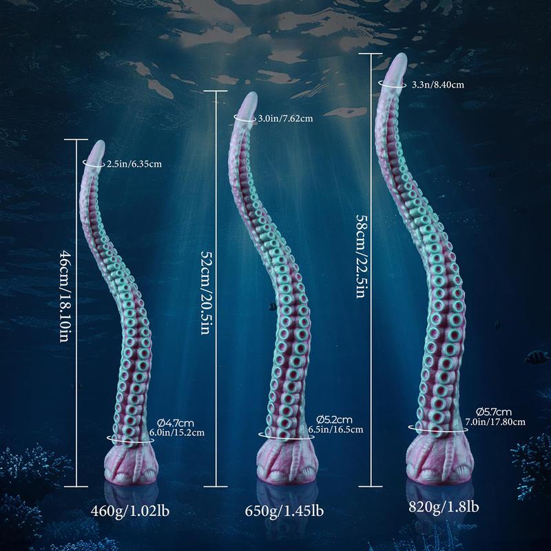 DILDO SILICON XÚC TU BẠCH TUỘC WUQI