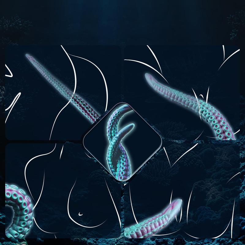 DILDO SILICON XÚC TU BẠCH TUỘC WUQI