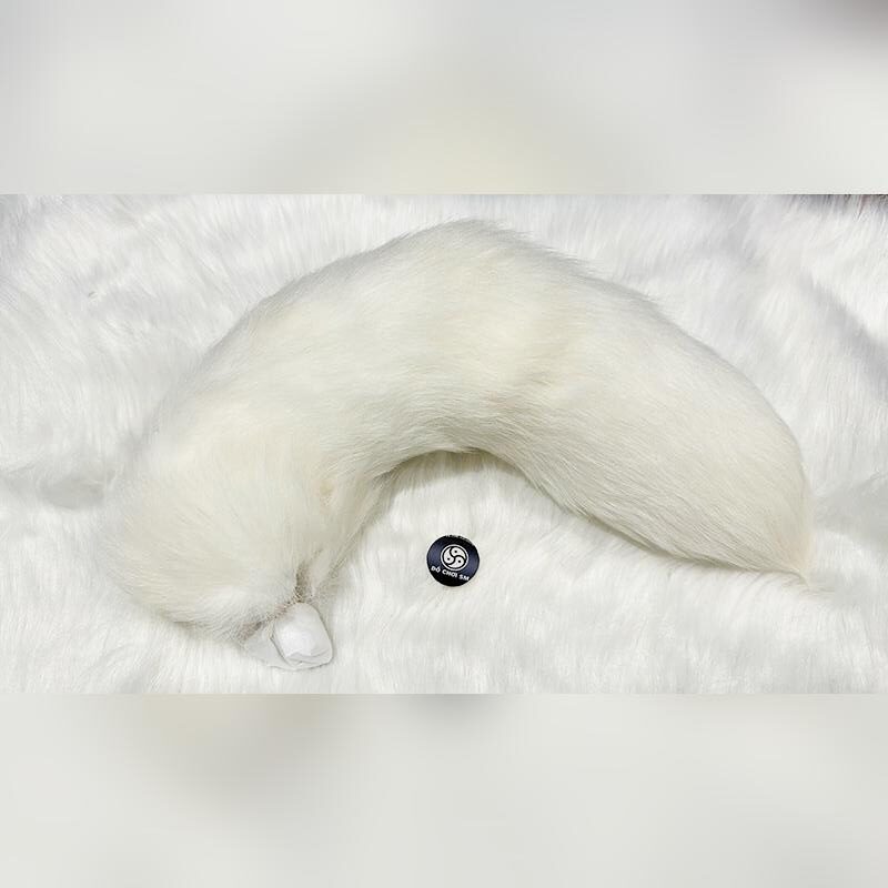 ĐUÔI CÁO LÔNG XÙ FISS YUU - TRẮNG 1.8CM