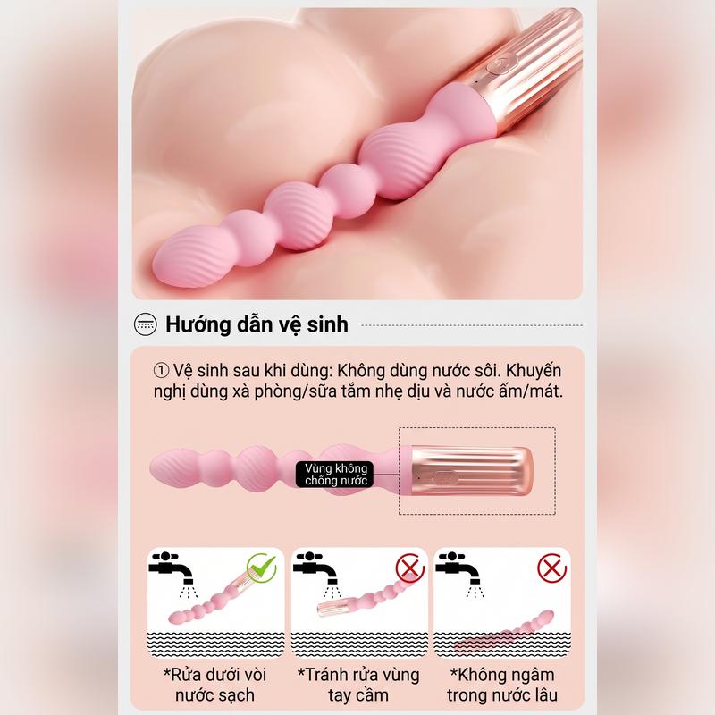 THANH RUNG CHUỖI HẠT ANAL BEADS SILICON MIZZZEE