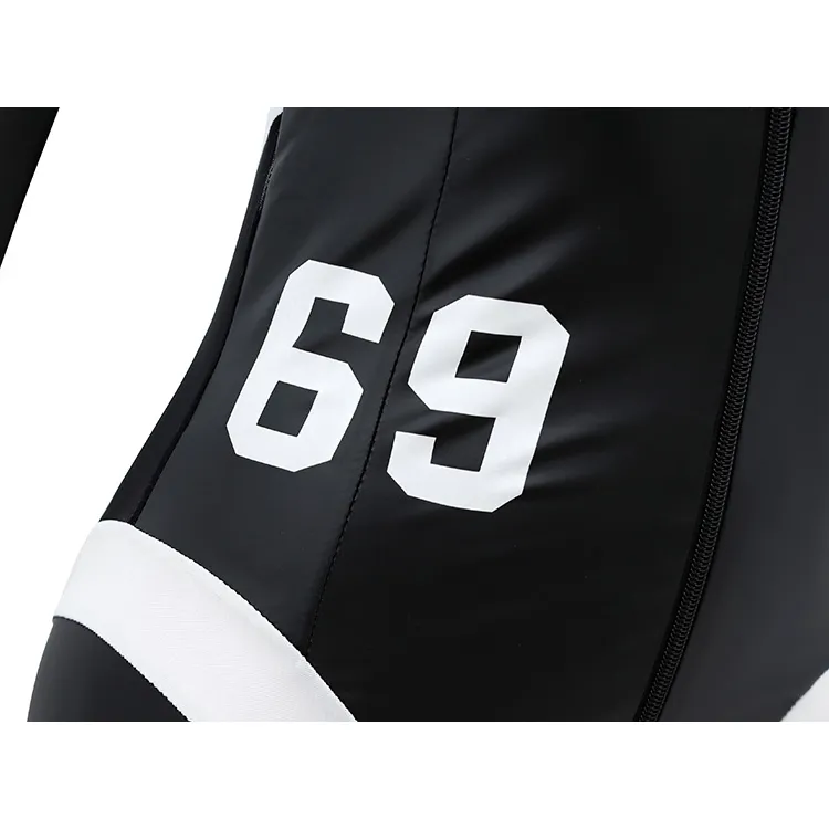 BỘ BODYSUIT DA BÓNG TAY DÀI KHÓA KÉO HỞ ĐÁY GỢI CẢM 6986