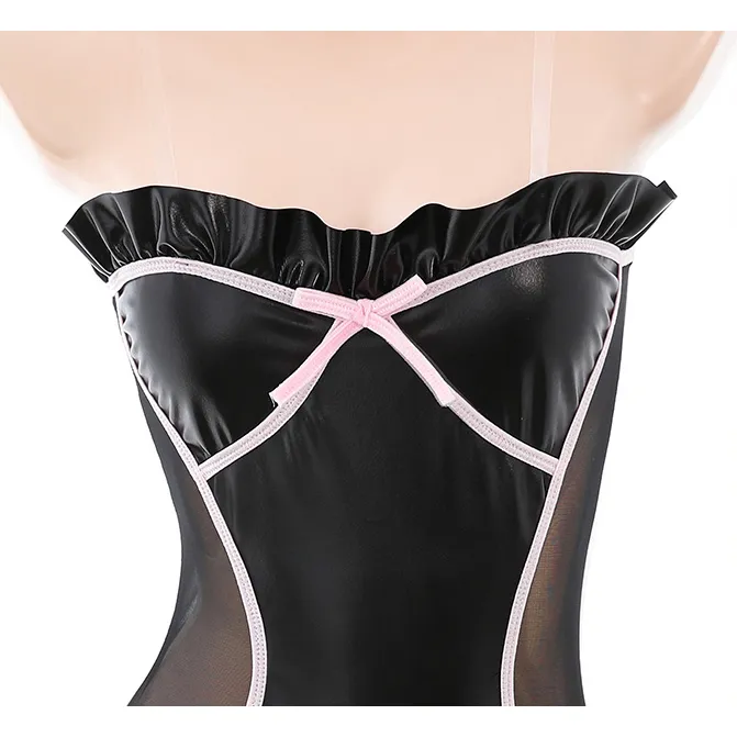 BỘ BODYSUIT LƯỚI XUYÊN THẤU ĐÁY CÀI KHUY GỢI CẢM 6697