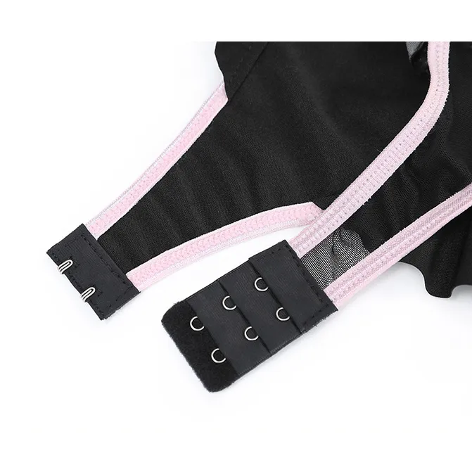 BỘ BODYSUIT LƯỚI XUYÊN THẤU ĐÁY CÀI KHUY GỢI CẢM 6697