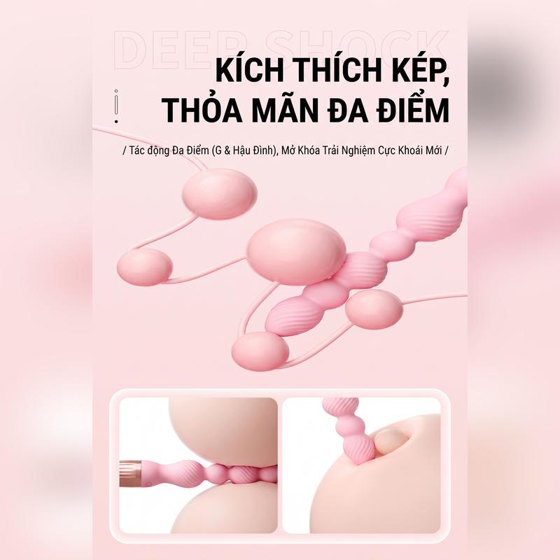 THANH RUNG CHUỖI HẠT ANAL BEADS SILICON MIZZZEE