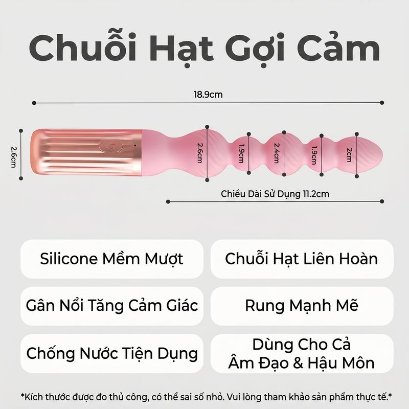THANH RUNG CHUỖI HẠT ANAL BEADS SILICON MIZZZEE