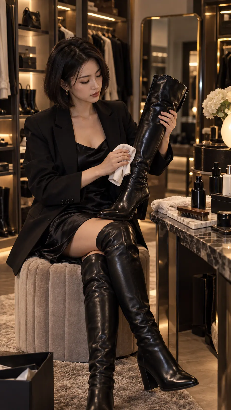 Chăm sóc boots da trong fetish lifestyle