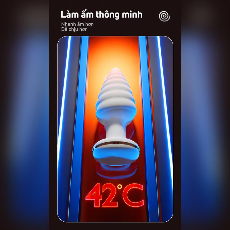 BUTT PLUG GALAKU UNICORN RUNG NHIỆT ĐIỀU KHIỂN APP