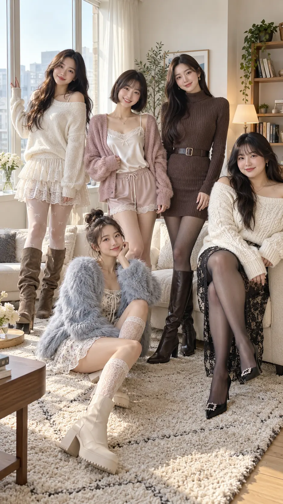 Trang phục nữ đời thường mềm mại minh họa girlfriend fantasy và clothing kink