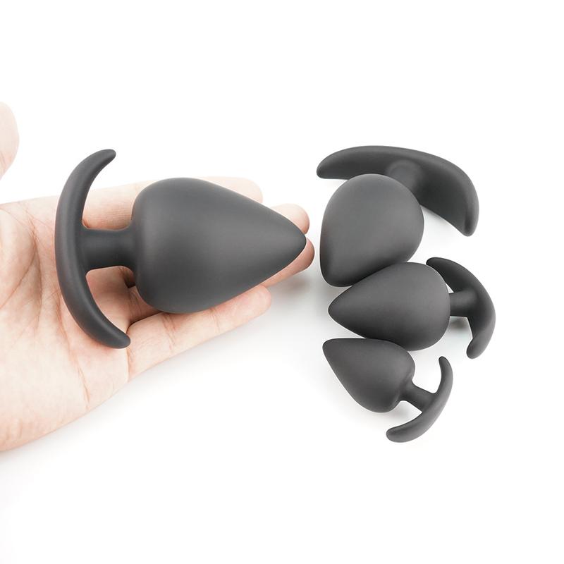 BỘ 4 BUTT PLUG SILICON CHUÔI THUYỀN