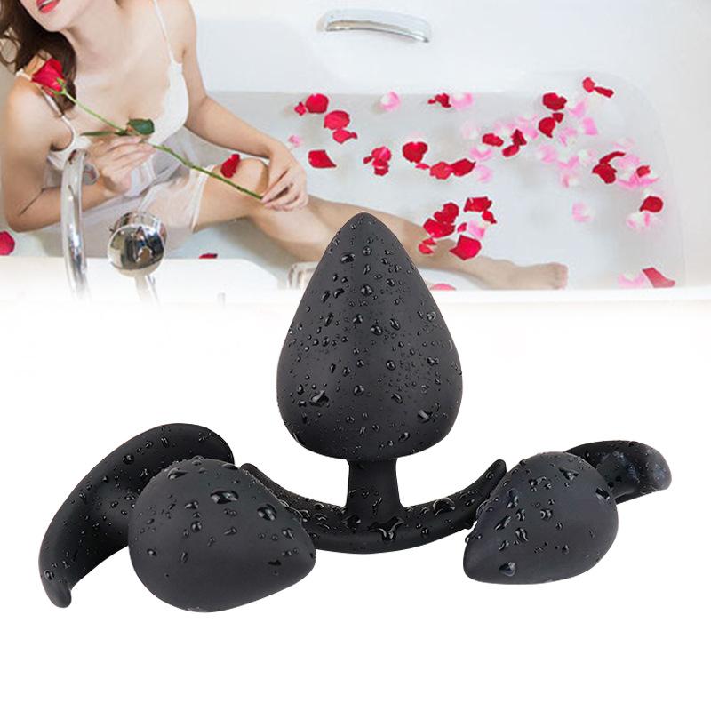 BỘ 4 BUTT PLUG SILICON CHUÔI THUYỀN