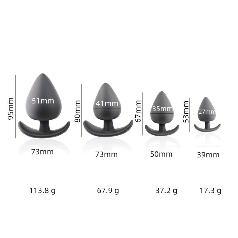 BỘ 4 BUTT PLUG SILICON CHUÔI THUYỀN